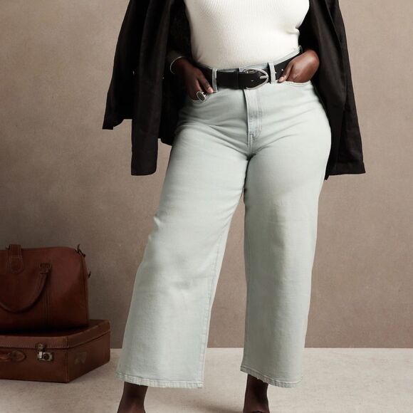 Banana Republic Wide-Leg Crop Jean - Picture 3 of 16